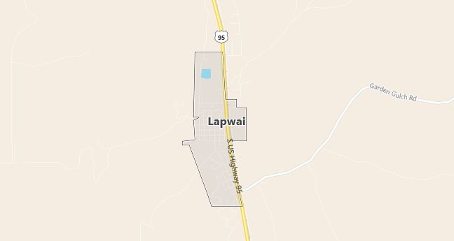 Map of Lapwai, ID