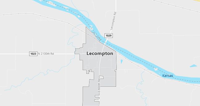 Map of Lecompton, KS