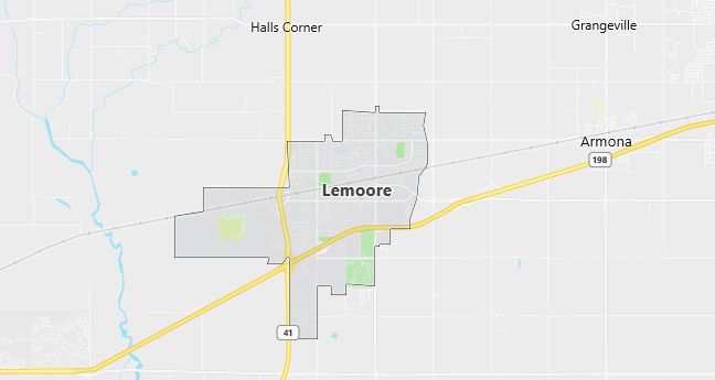 Map of Lemoore, CA