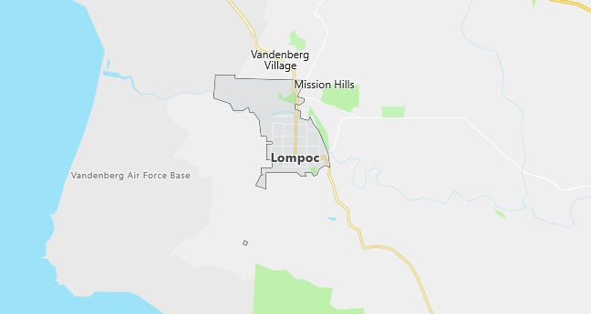 Map of Lompoc, CA