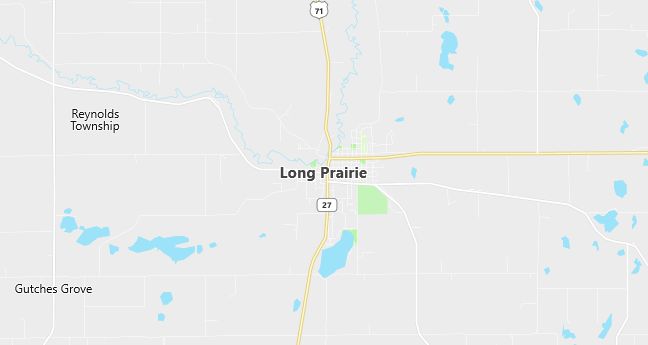 Map of Long Prairie, MN