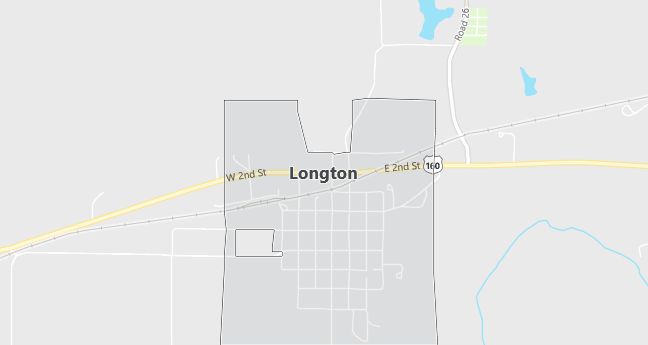 Map of Longton, KS