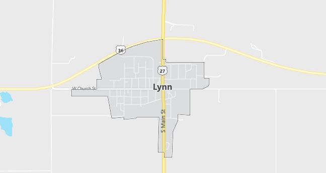 Map of Lynn, IN