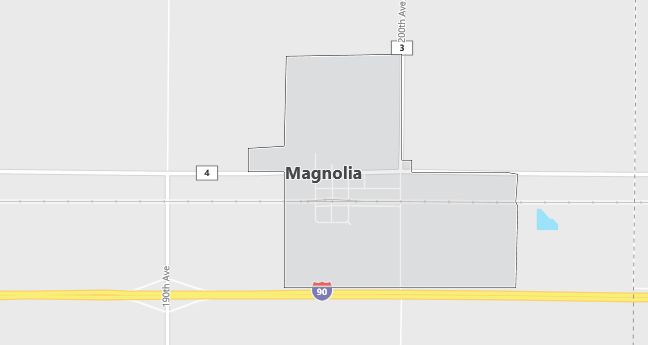 Map of Magnolia, MN