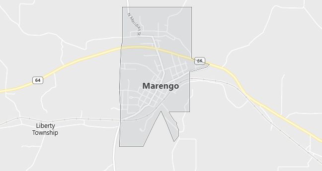 Map of Marengo, IN