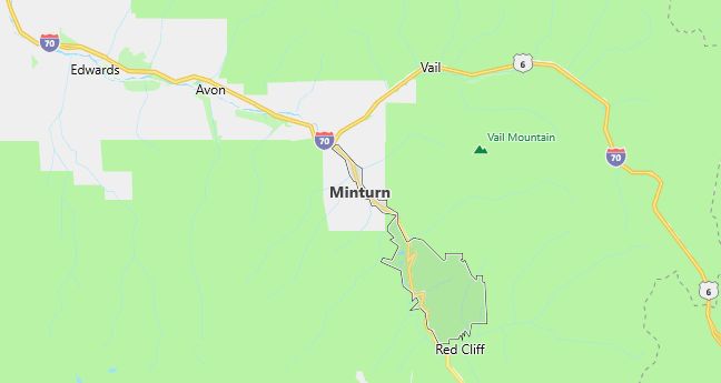 Map of Minturn, CO