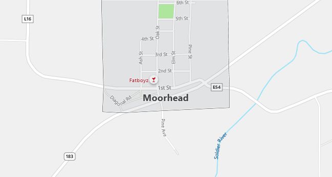 Map of Moorhead, IA