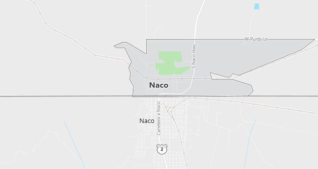 Map of Naco, AZ