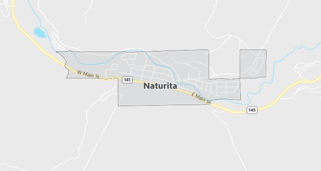 Map of Naturita, CO