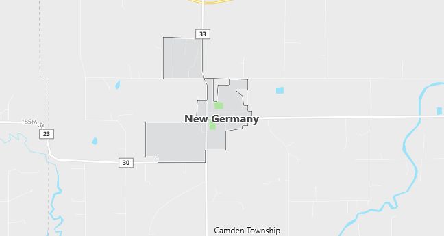Map of New Germany, MN