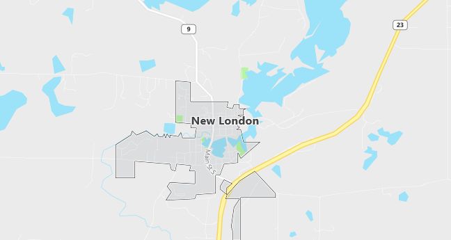 Map of New London, MN