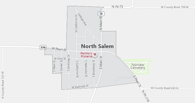 Map of North Salem, IN