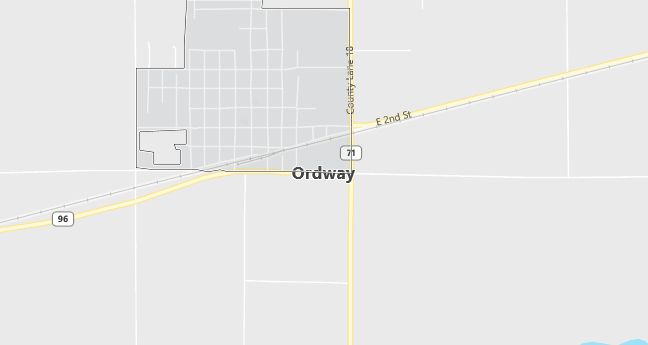 Map of Ordway, CO
