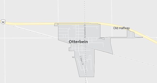 Map of Otterbein, IN
