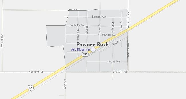 Map of Pawnee Rock, KS