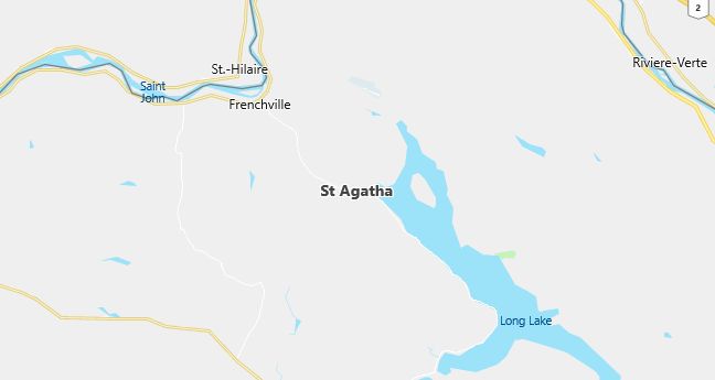 Map of Saint Agatha, ME