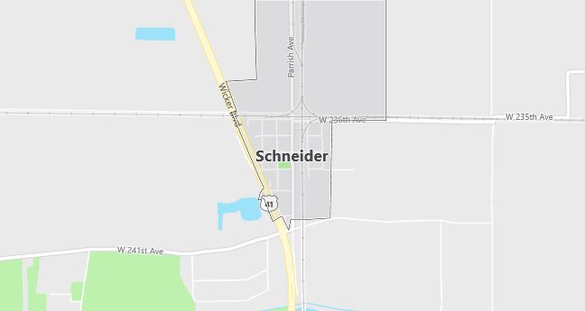 Map of Schneider, IN