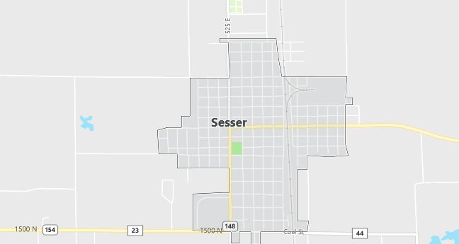 Map of Sesser, IL