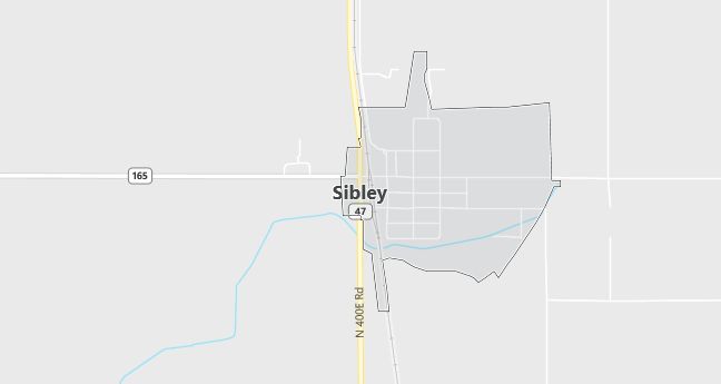 Map of Sibley, IL