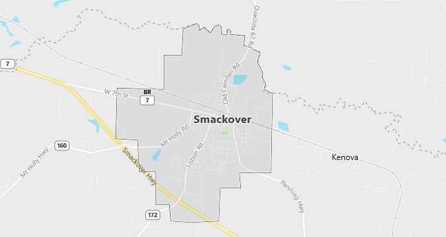 Map of Smackover, AR