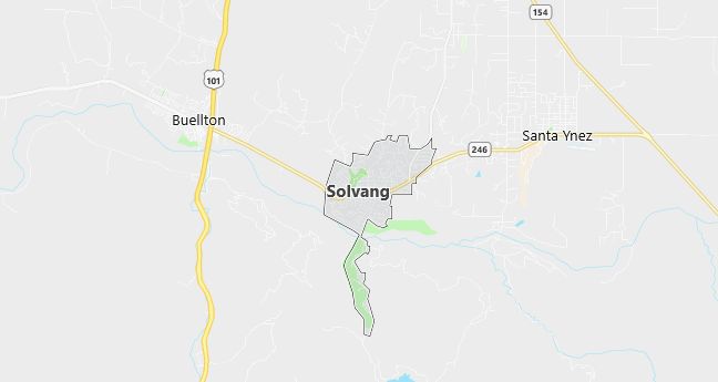 Map of Solvang, CA