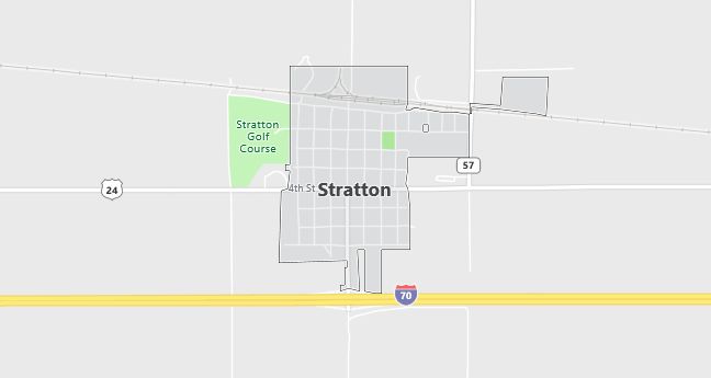 Map of Stratton, CO