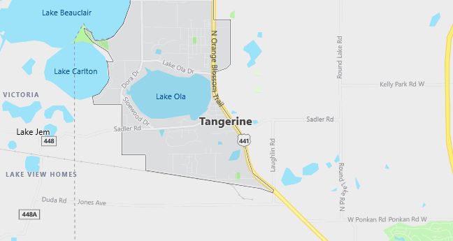Map of Tangerine, FL