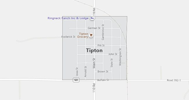 Map of Tipton, KS
