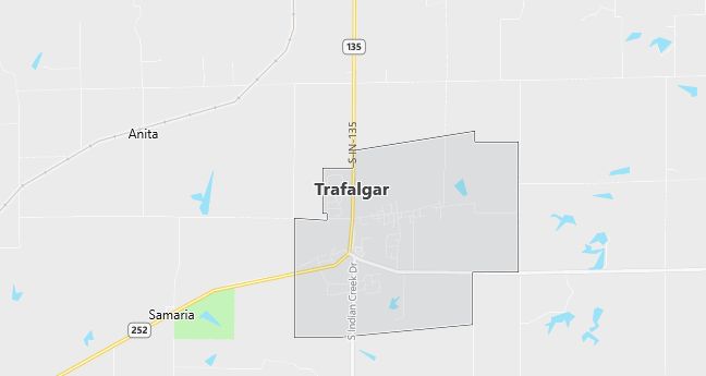Map of Trafalgar, IN