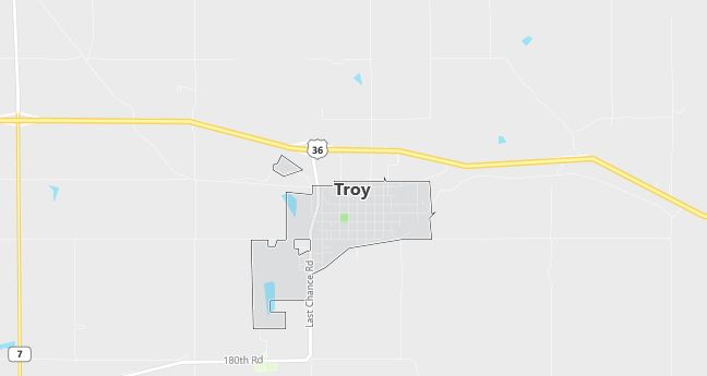 Map of Troy, KS