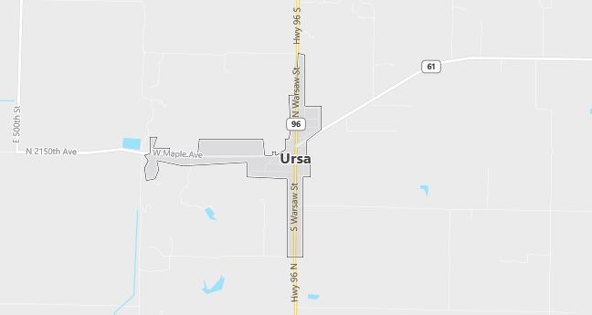 Map of Ursa, IL