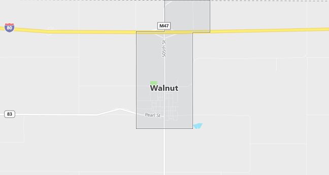 Map of Walnut, IA