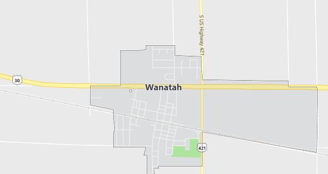 Map of Wanatah, IN