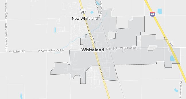 Map of Whiteland, IN