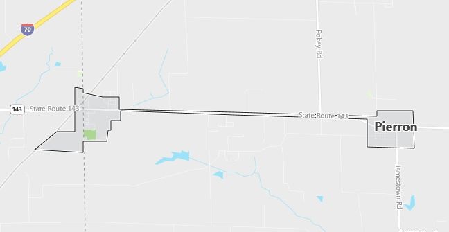 Map of Pierron, IL