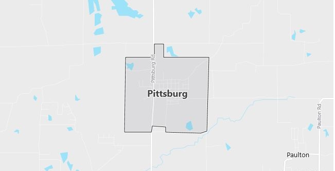 Map of Pittsburg, IL